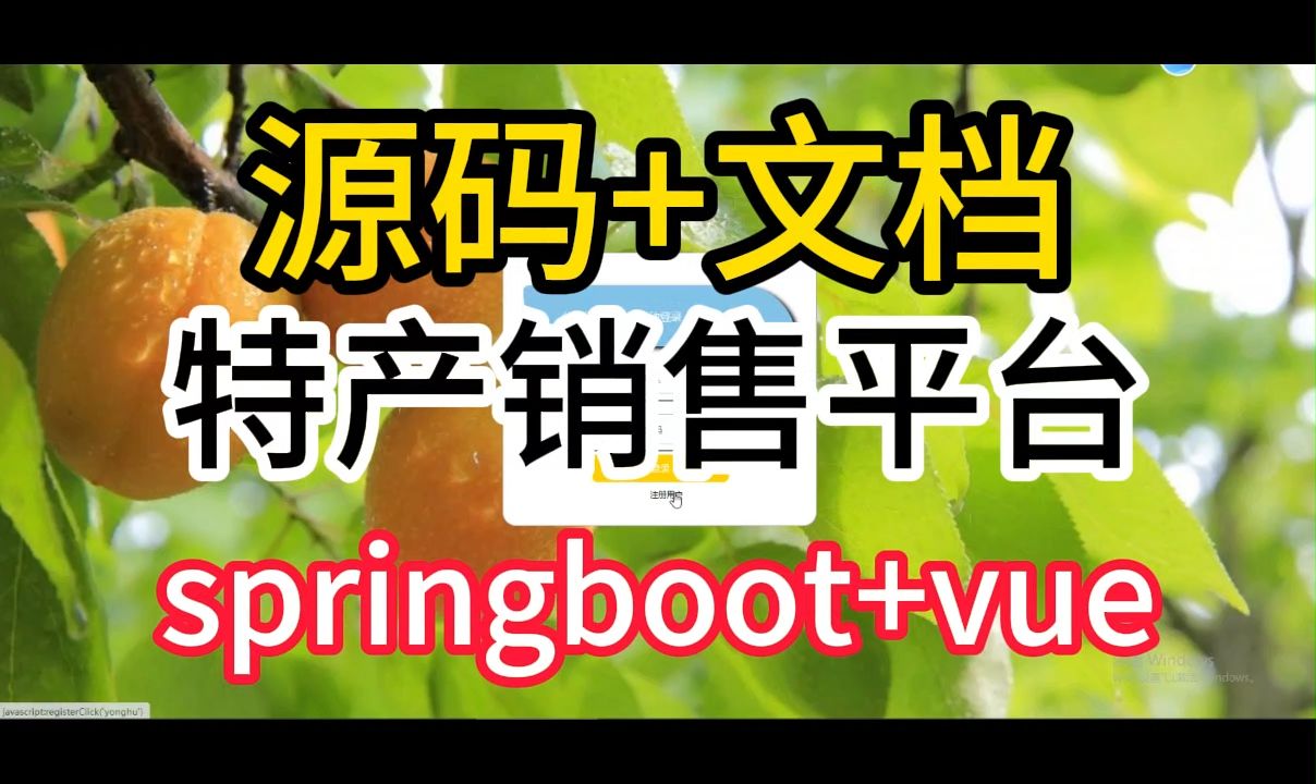 【免费源码】springboot+Vue 特产销售系统 毕业设计源码 远程部署调试哔哩哔哩bilibili