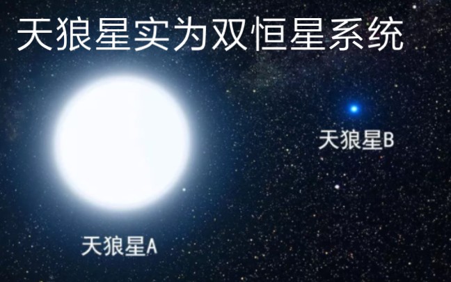 天狼星双恒星系统是由一颗蓝白色的主序星和另外一颗白矮星伴星共同组成的,该双恒星系统距离地球约为 8.6 光年.其中天狼星B白矮星伴星绕主序星公转...