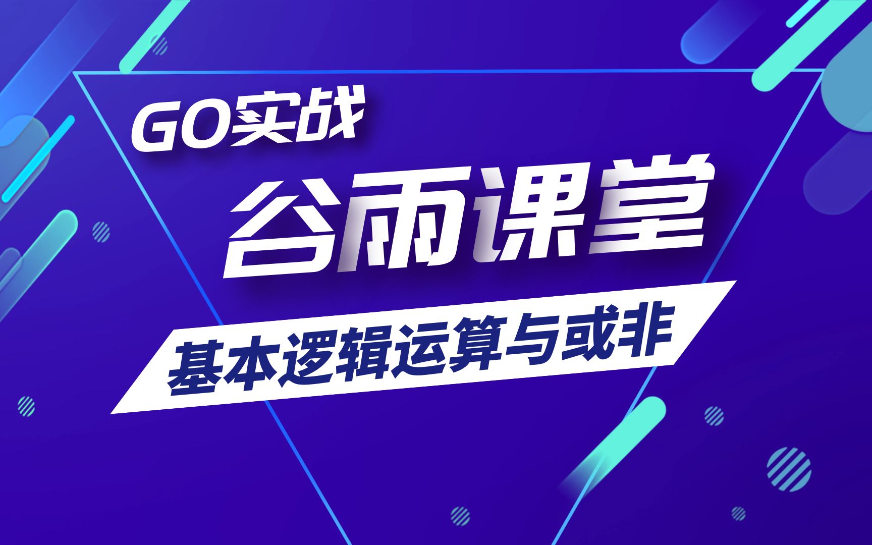 No.006 Go干货!基本逻辑运算与或非哔哩哔哩bilibili