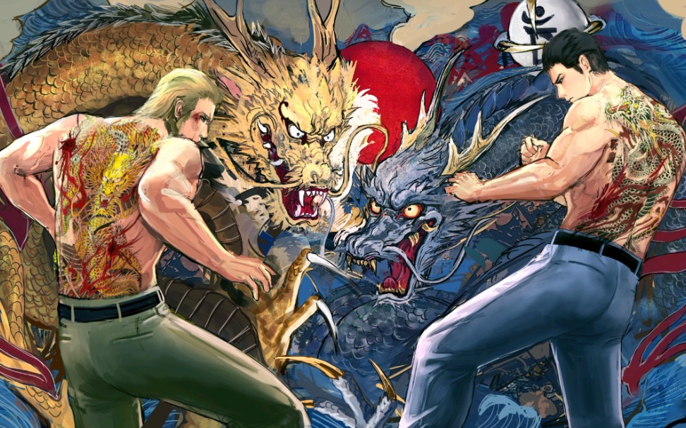 如龙极2 hard 最终章的悲情双龙战 桐生一马vs乡田龙司 最后一战