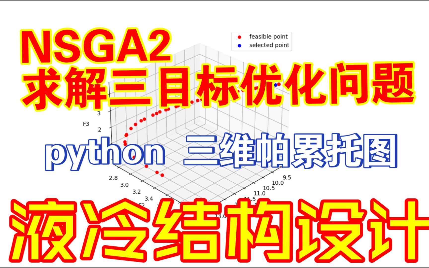 [图]【论文代码复现23】NSGA２遗传求解三目标优化问题｜｜绘制三维帕累托解集图｜｜动力电池仿生叶脉分支通道液冷结构优化设计