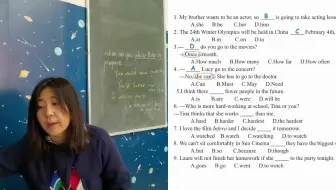 人教新目标八年级上学期英语期末——单选3