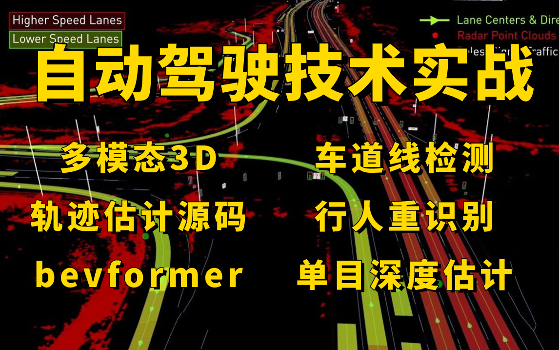 18小时我居然就跟着博士搞懂了自动驾驶技术合集!行人重识别、车道线检测、多模态3D目标检测、单目深度估计、bevformer学到麻木!真的很强!哔哩...