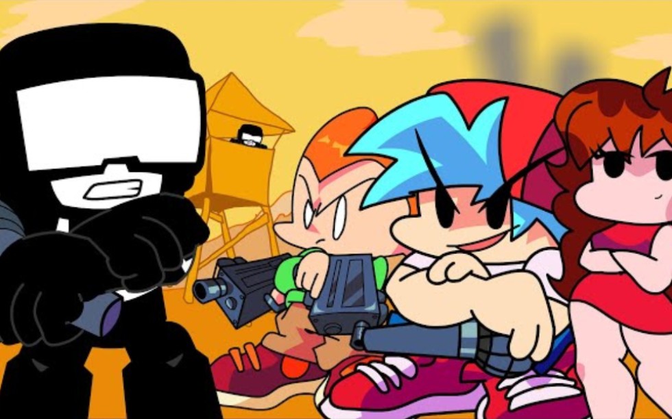 friday night funkin animation- boyfriend & pico week7_哔哩哔哩