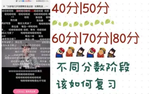 Download Video: 40分|50分|60分|70分|80分---不同阶段分数--要求英语如何复习