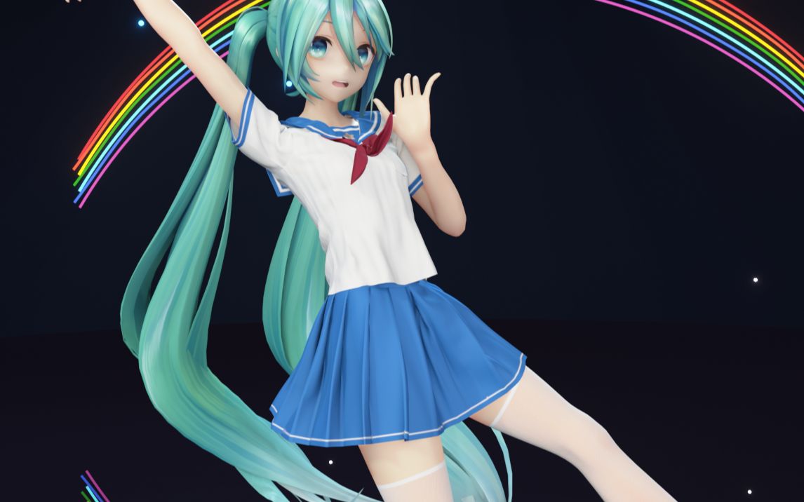 【mmd/竖屏】水手服初音,清凉夏日