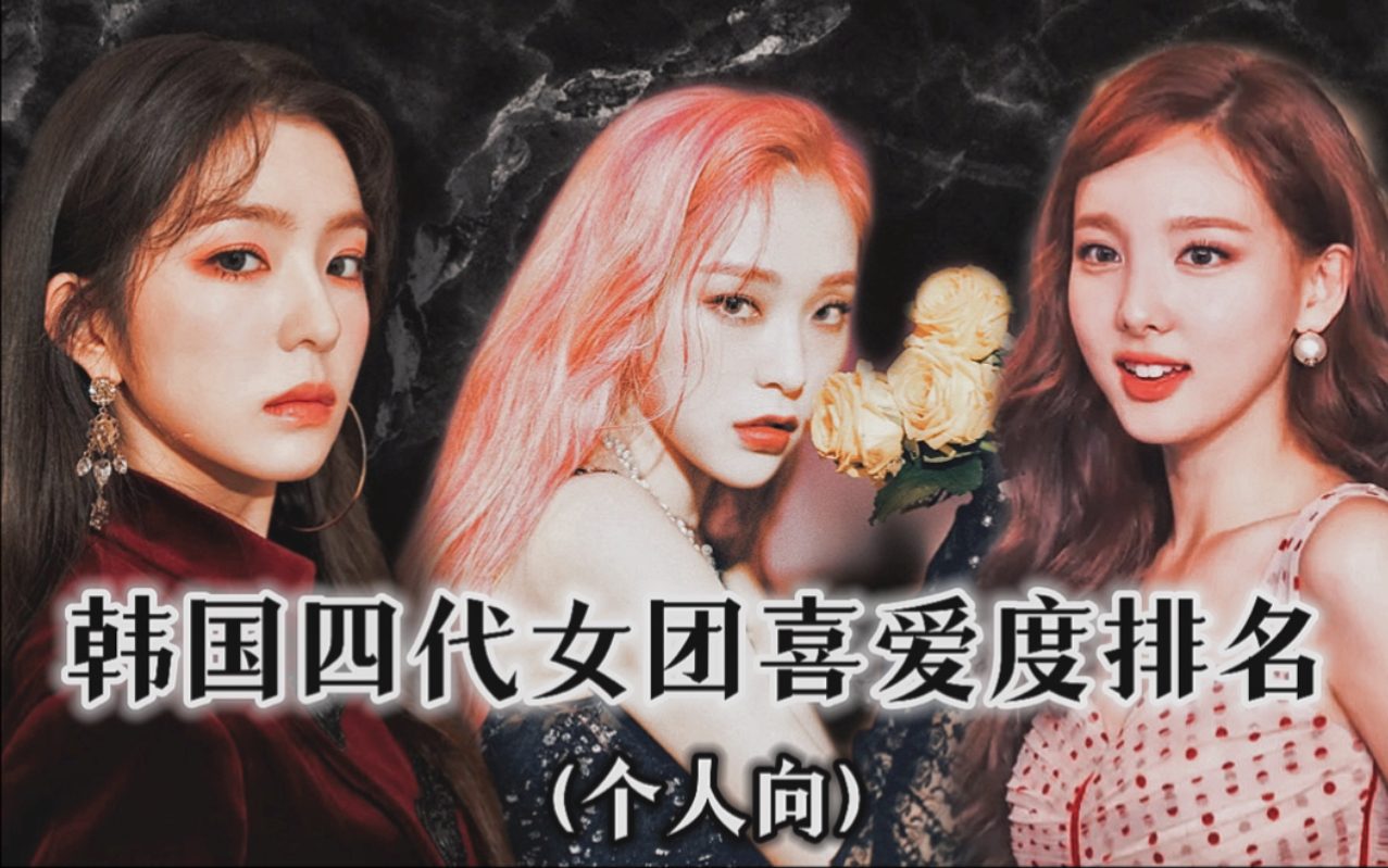 kpop韩国四代女团喜爱度排名top26个人向dreamcatcherredvelvettwice