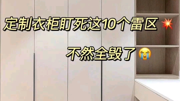 定制衣柜要盯紧这10个雷区,不然全毁了哔哩哔哩bilibili