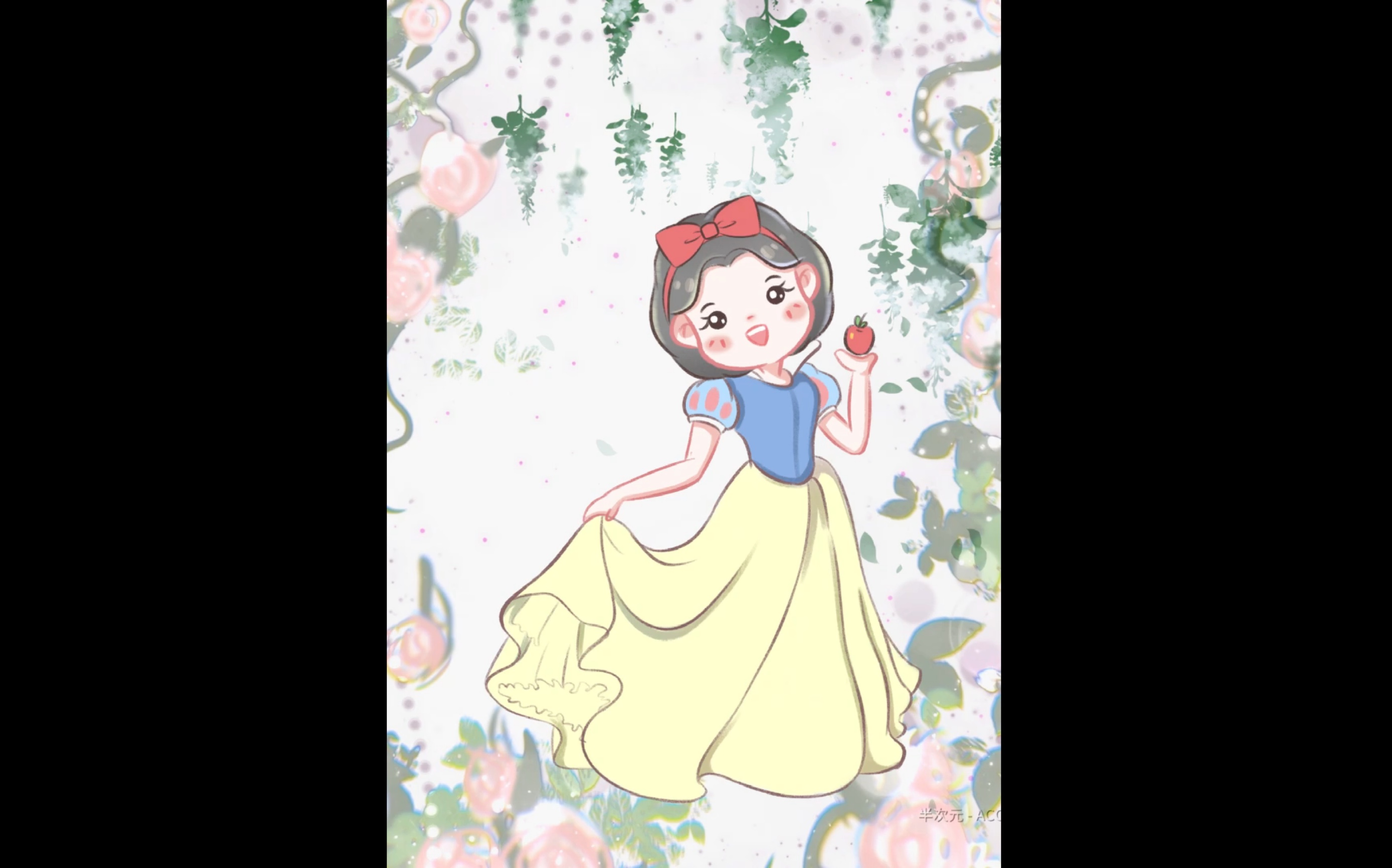 迪士尼公主q版人物