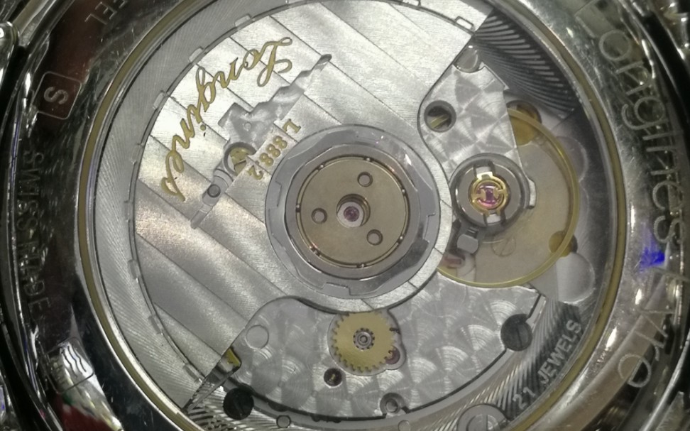 浪琴l888.2机芯不走时,更换三轮加洗油保养过程