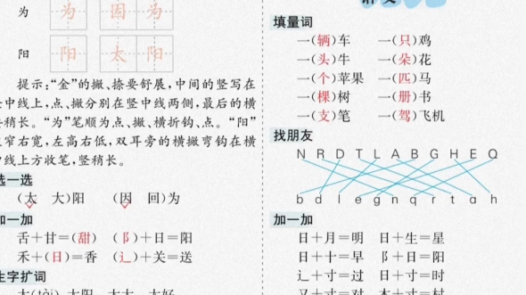 [图]小学一年级语文下单元核心考点清单，助力期末复习