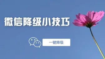 微信7.0不好用？教你一步降回旧版本