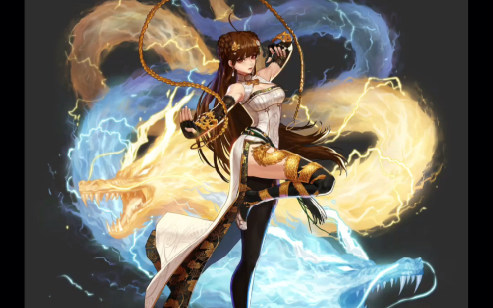 女格斗家三次觉醒全身插画!真的好看!