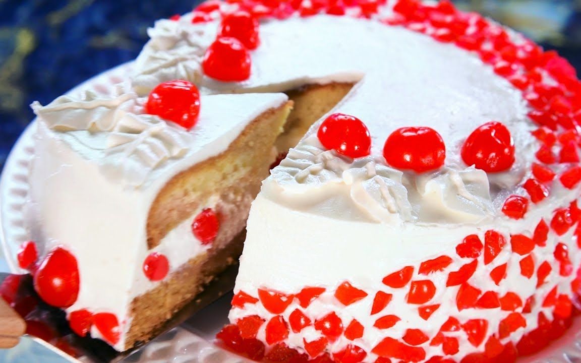 【中字】复古樱桃蛋糕 | vintage cherry cake recipe by wedart