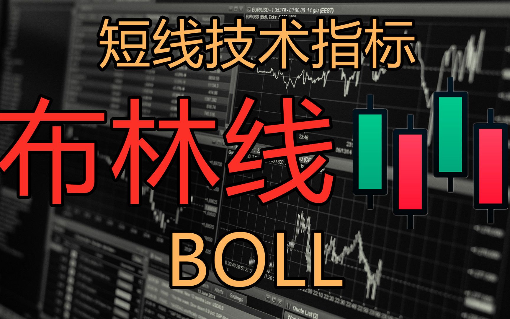 [图]10分钟学会布林线(BOLL)布林带 短炒技术指标 K线技術分析新手入門教学