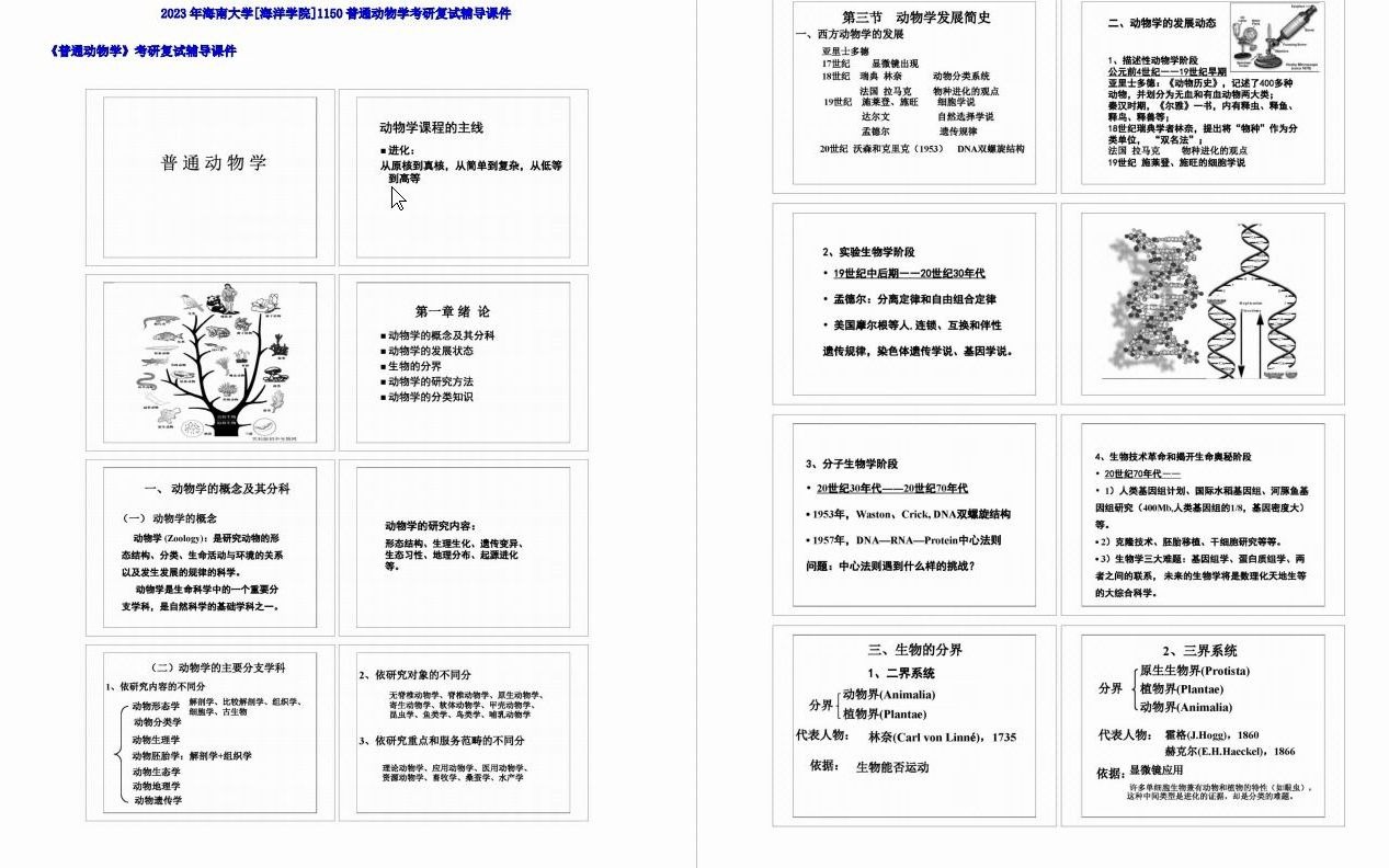 【电子书】2023年海南大学[海洋学院]1150普通动物学考研复试精品资料哔哩哔哩bilibili