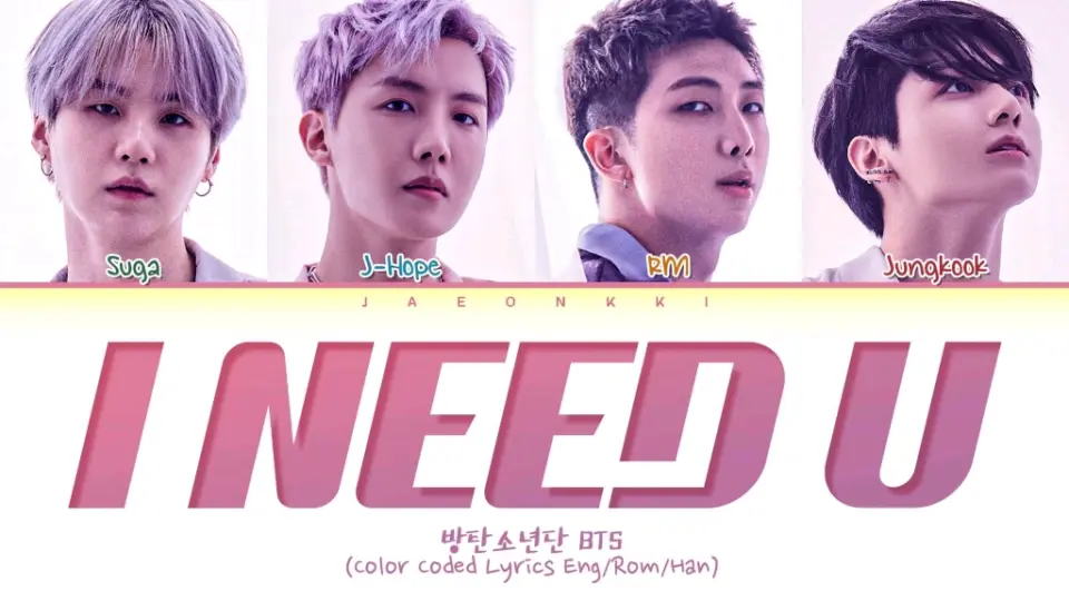 CD Only] BTS I NEED U (Demo)歌词视频_哔哩哔哩_bilibili