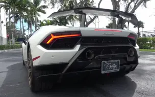 兰博基尼 Huracan Performante 超大声浪 愤怒的公牛！内饰外观细节 来自迈阿密进口名车