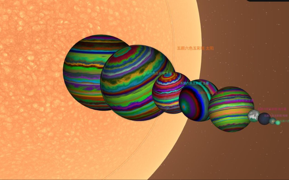 《宇宙沙盘2》第七期彩色太阳系介绍!