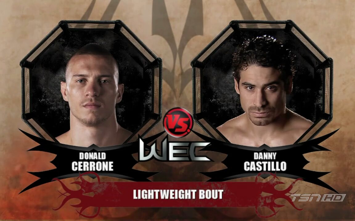 wec 牛仔 唐纳德-赛罗尼 donald cerrone vs. danny castillo