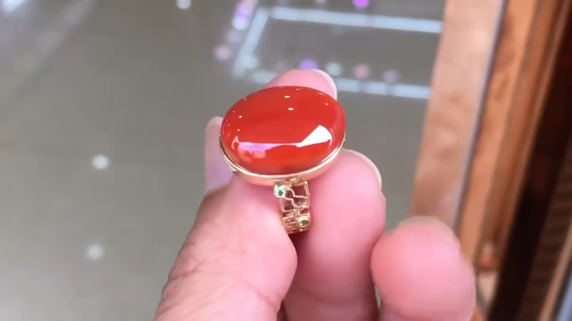 广州可塘珠宝交易市场瀚林文玩阁出品南红玛瑙瓦西纯色料原矿无胶无裂