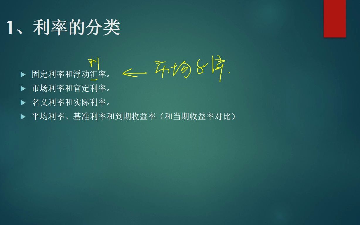 货币金融学02利率(上)哔哩哔哩bilibili