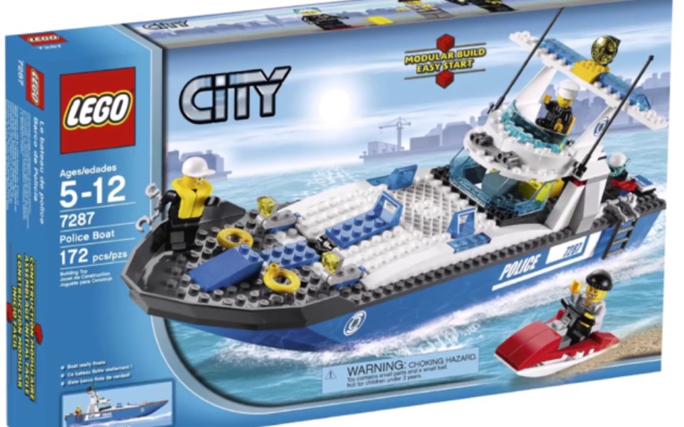 乐高城市7287警察缉私艇速组评测