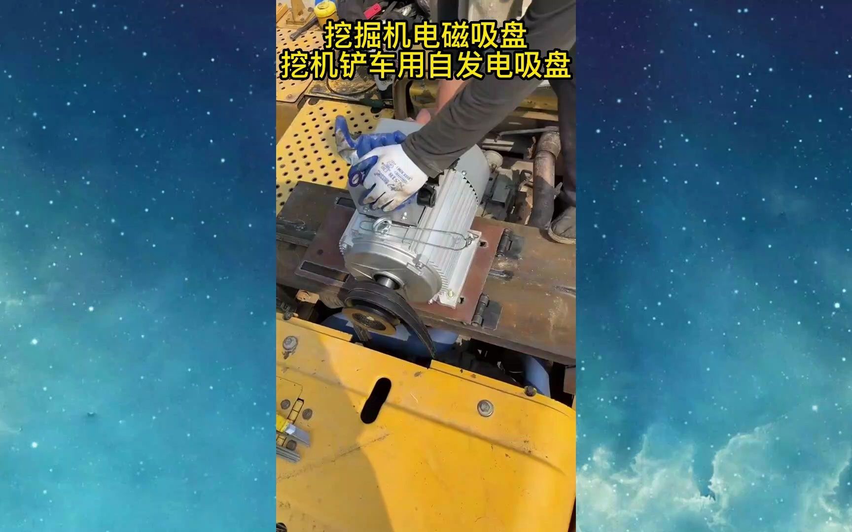 挖机带磁铁吸盘 挖机改装电磁吸盘 起重机吊运电磁吸盘