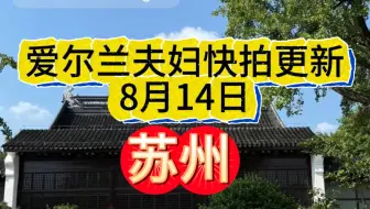 Descargar video: 【爱尔兰高个夫妇】8.14 ins更新：苏州