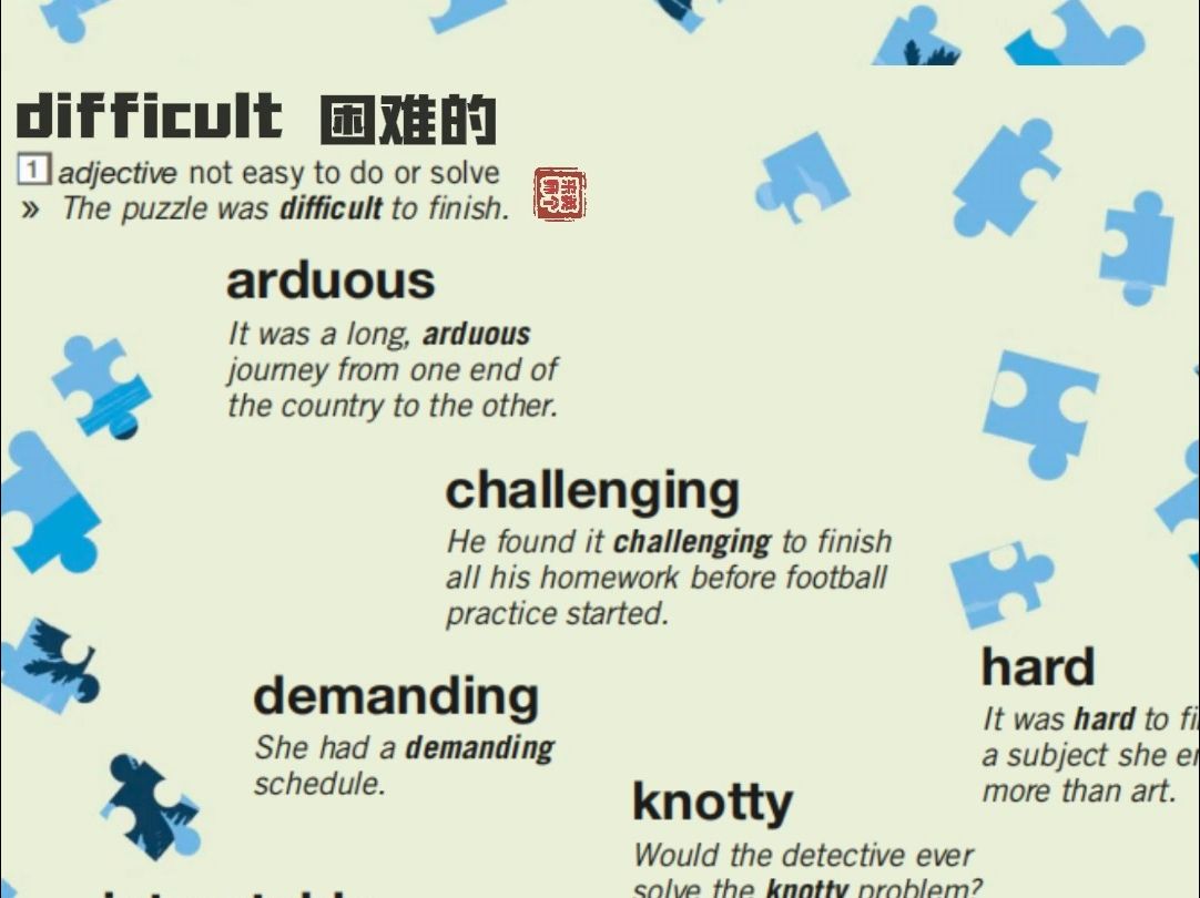困难的#写作#升格#近义词#图解#词典#趣味#记忆#地道#表达#翻译#坑镲