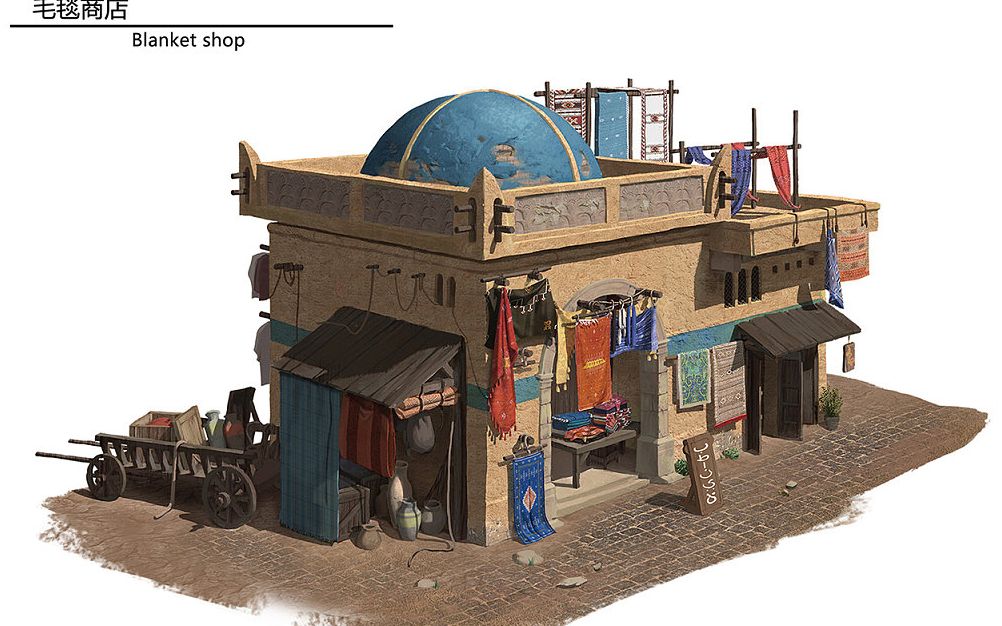 maya场景建模:从0开始教你,次世代游戏"小卖部"模型!