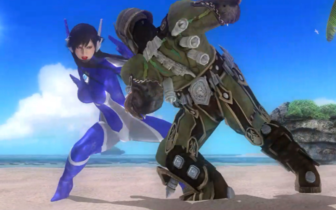 doa5 蓝衣战神和绿衣战神