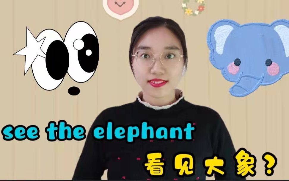 【英语俚语】see the elephant的意思是“看见大象”?哔哩哔哩bilibili