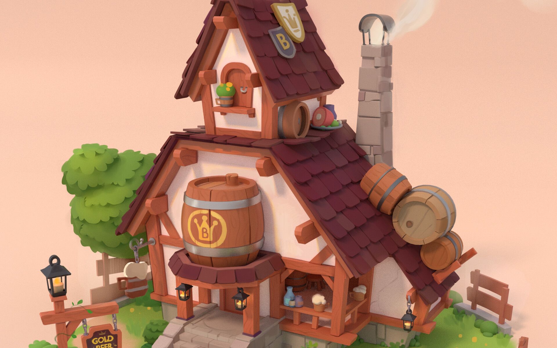 次世代场景道具教学讲解过程