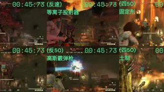 Download Video: 【辐射76】染血肉身人主流T1武器伤害对比（铁轨vs铁肩vs等投vs高斯vs固定剂vs土制）