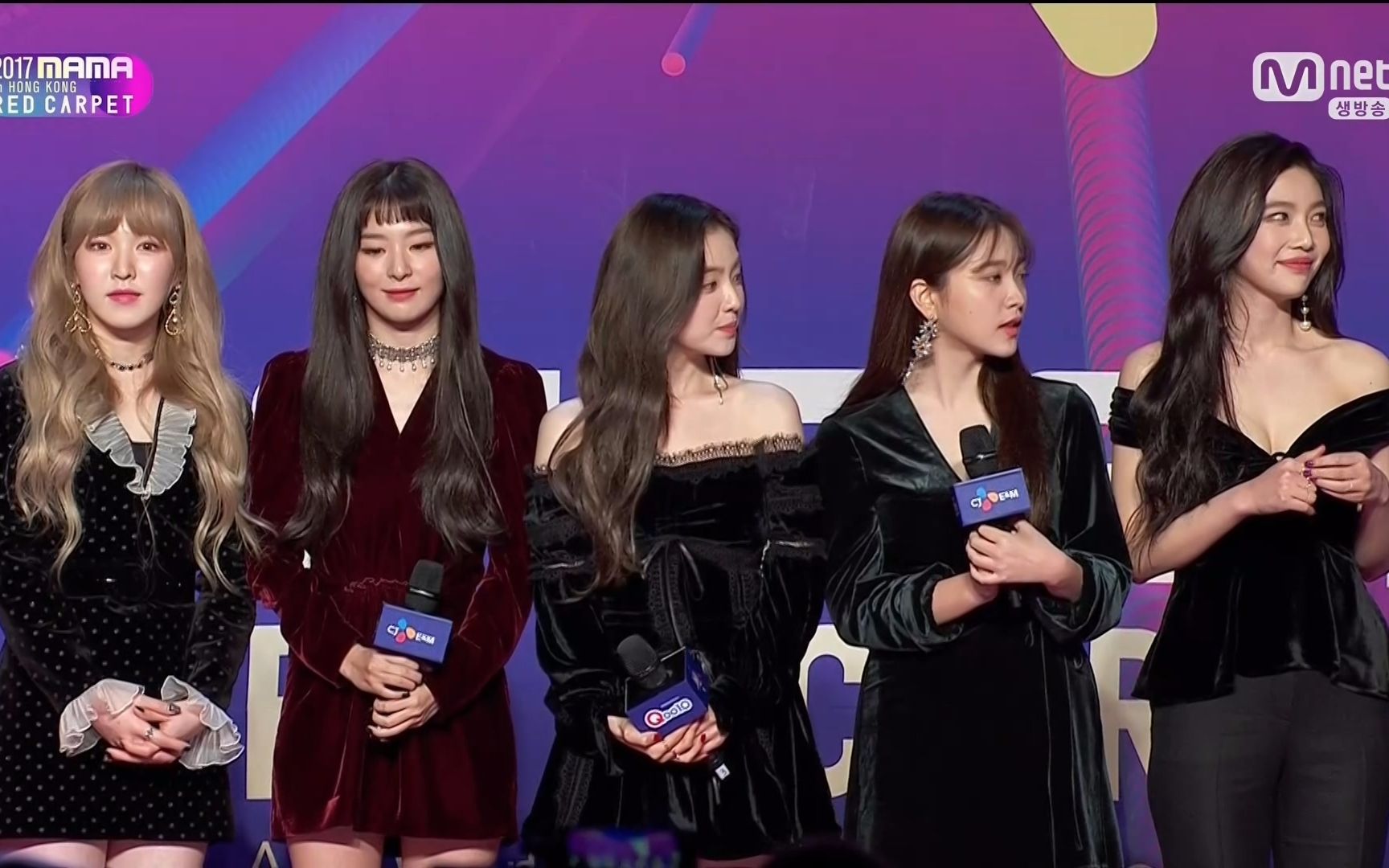 171201 red velvet 2017mama红毯cut