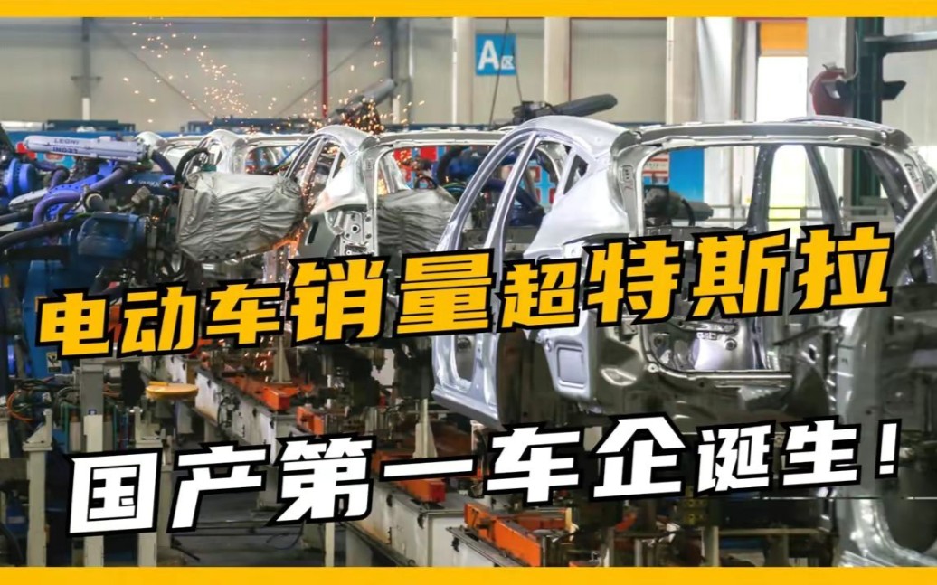 国产第一车企诞生,电动车销量超特斯拉,月销8万台夺得全球销冠!哔哩哔哩bilibili