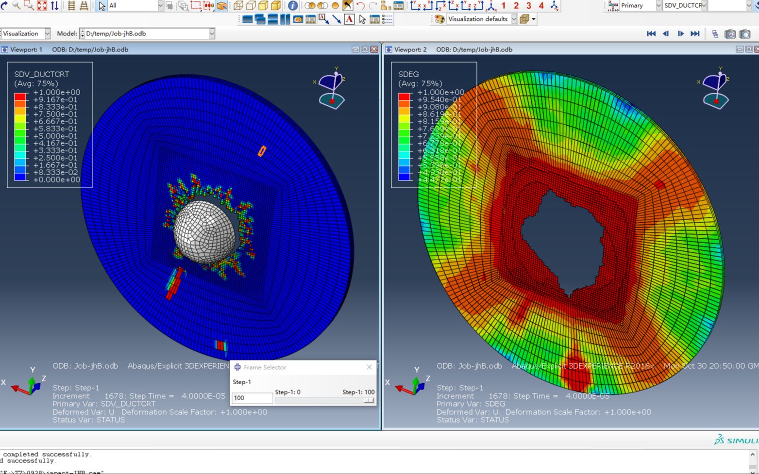 JHB本构ABAQUS高速冲击陶瓷板SIC碳化硅考虑cohesive单元(附详细修改关键字)哔哩哔哩bilibili