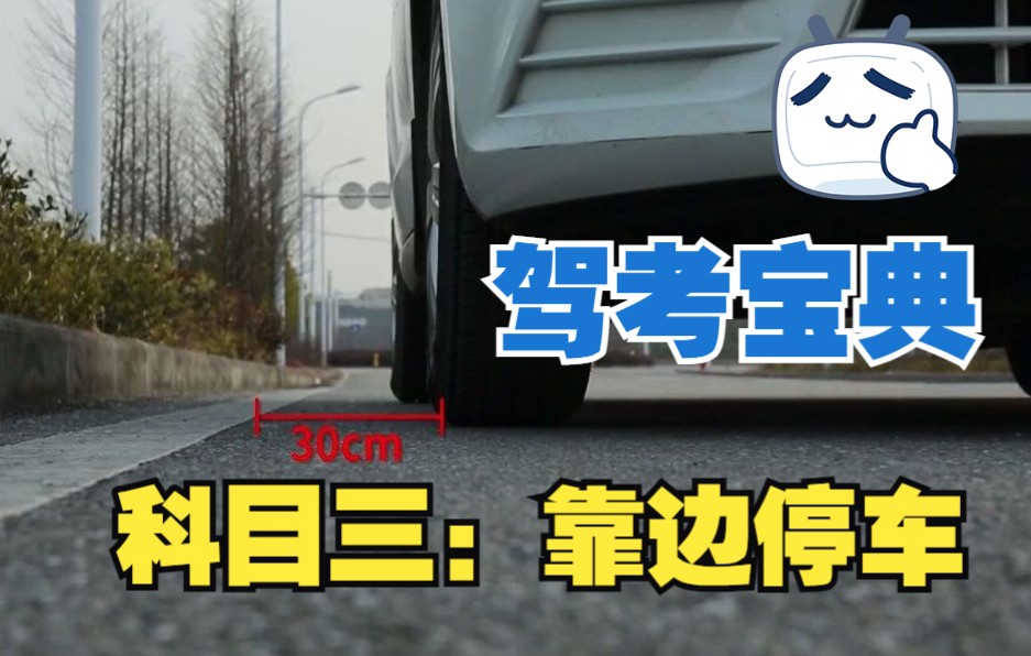 【驾考宝典】科目三:没人不会的靠边停车|教练带学|驾校学车|路考哔哩哔哩bilibili