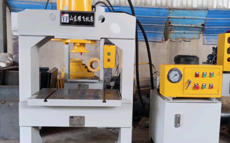 80吨龙门液压机100t双柱油压机120t钢丝绳网专用液压机 轴承压装机