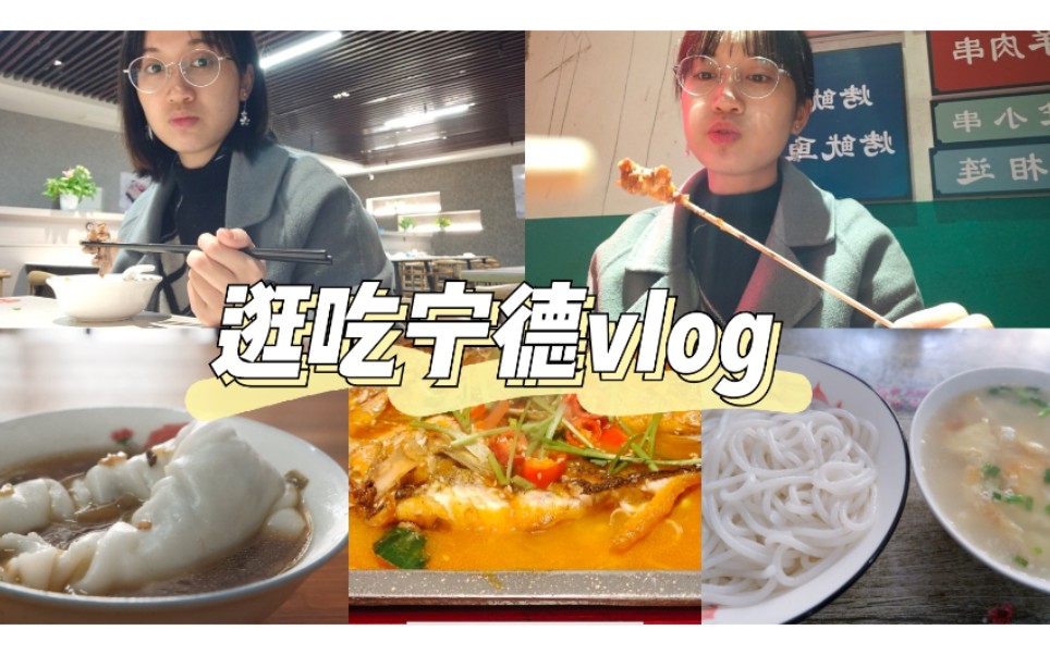 vlog100【逛吃宁德】地方特色面食+网红店打卡!市区四日游开心吃喝!探店|万达|扁肉|拌面|菜糕|烧烤|驴肉火烧|绿豆饼|柠檬茶|奶茶扫街|富士xt200哔哩哔哩...