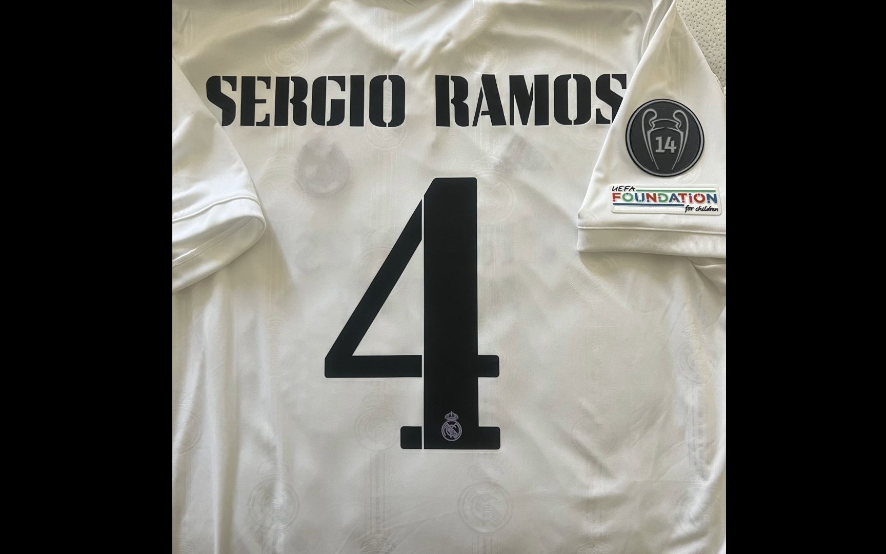 【皇马】22-23赛季 拉莫斯 欧冠主场球衣印制