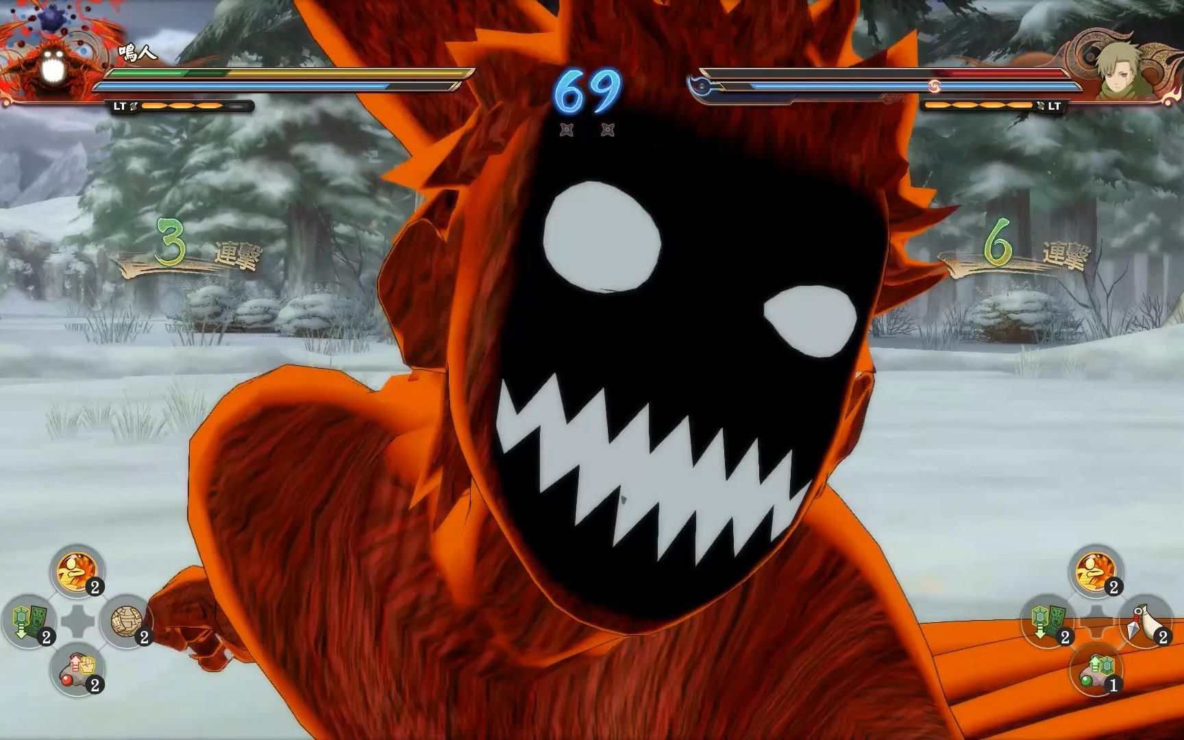 火影忍者暴走九尾对战水影矢仓输出伤害极高玩爆三尾