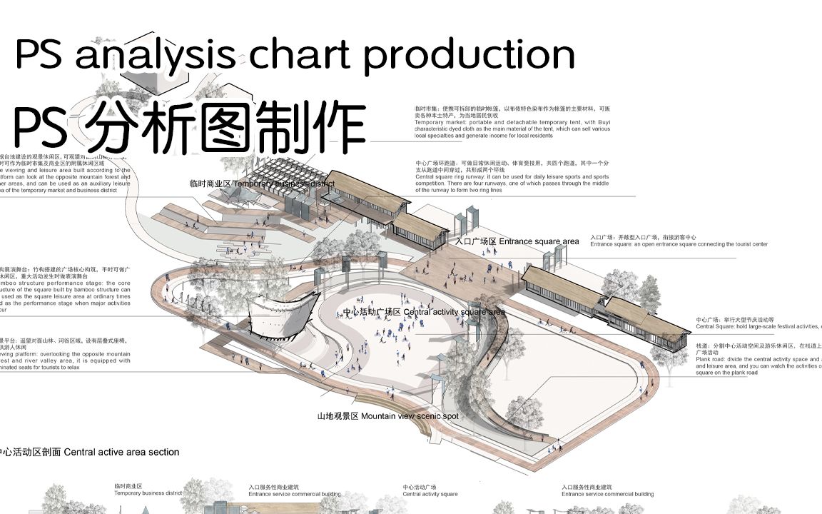 [图]【操作】高级感景观/建筑分析图制作