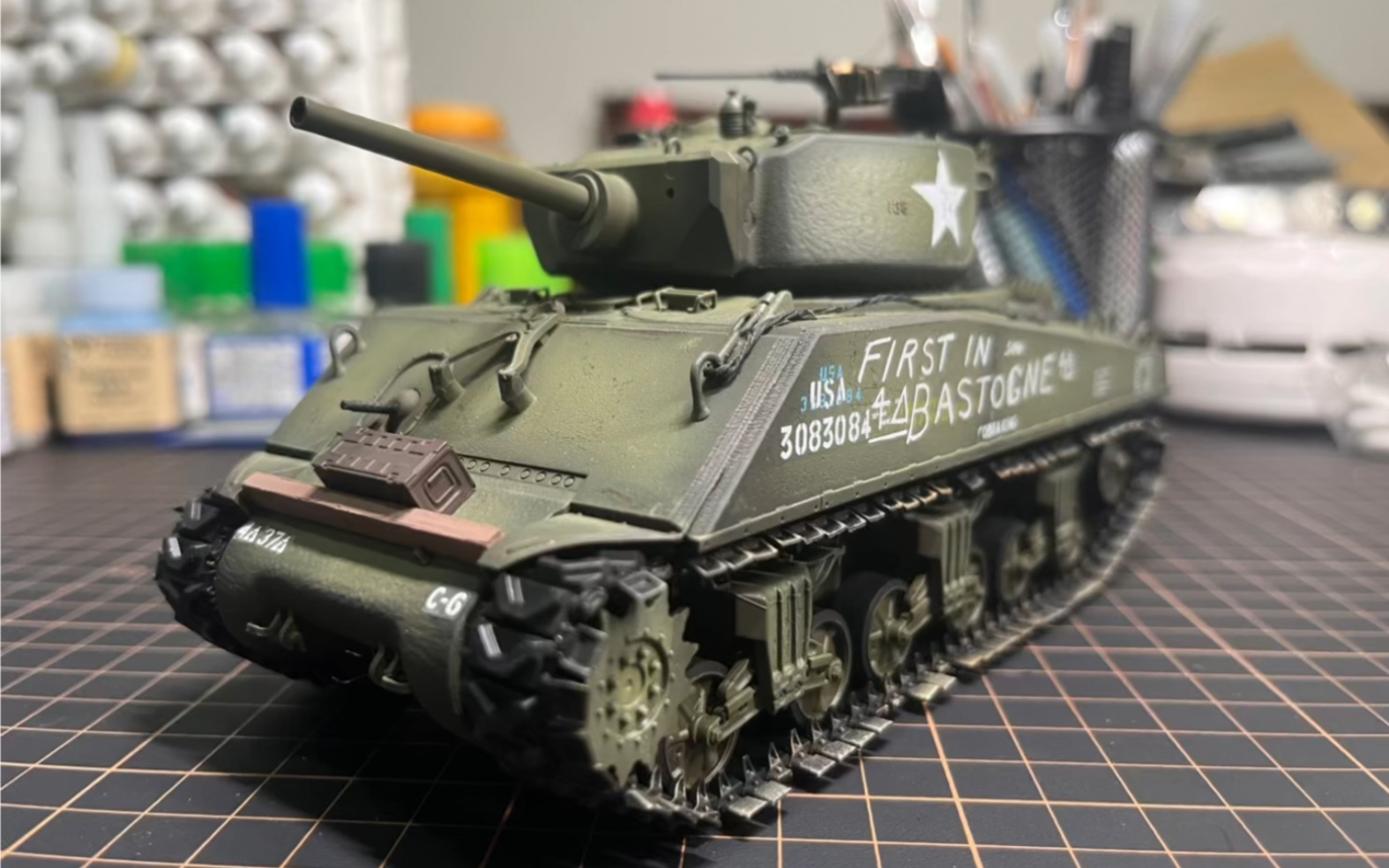 1/35 meng m4a3e2 jumbo谢尔曼突击坦克模型代工展示