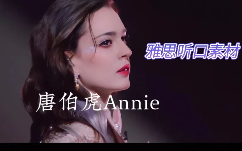 【雅思口语高分素材】唐伯虎annie绝佳口语采访,后有《伯虎说mv》现场
