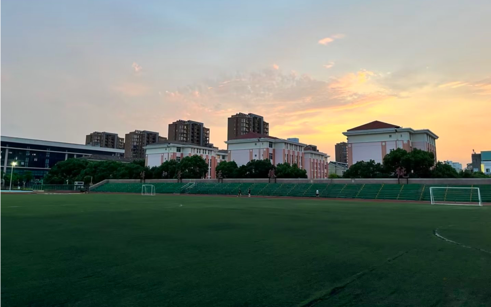 高中毕业那天,和最好的朋友逛了一圈校园