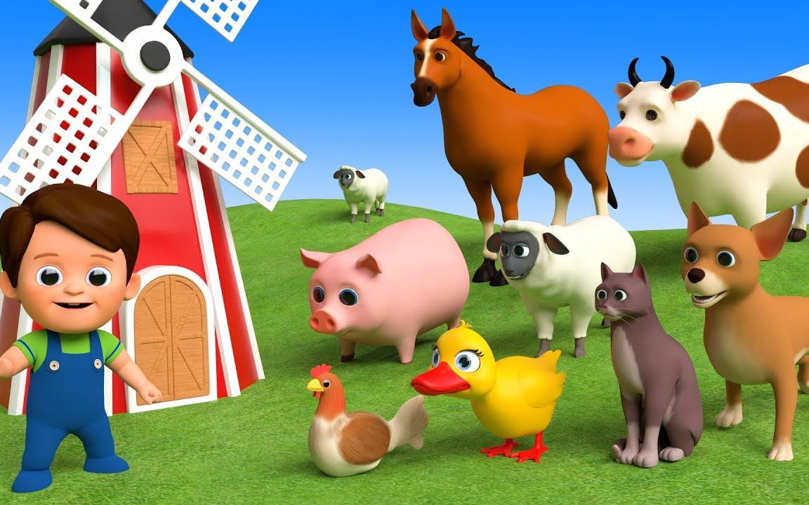 儿童早教启蒙学习农场动物的名字和声音小鱼姐姐早教启蒙