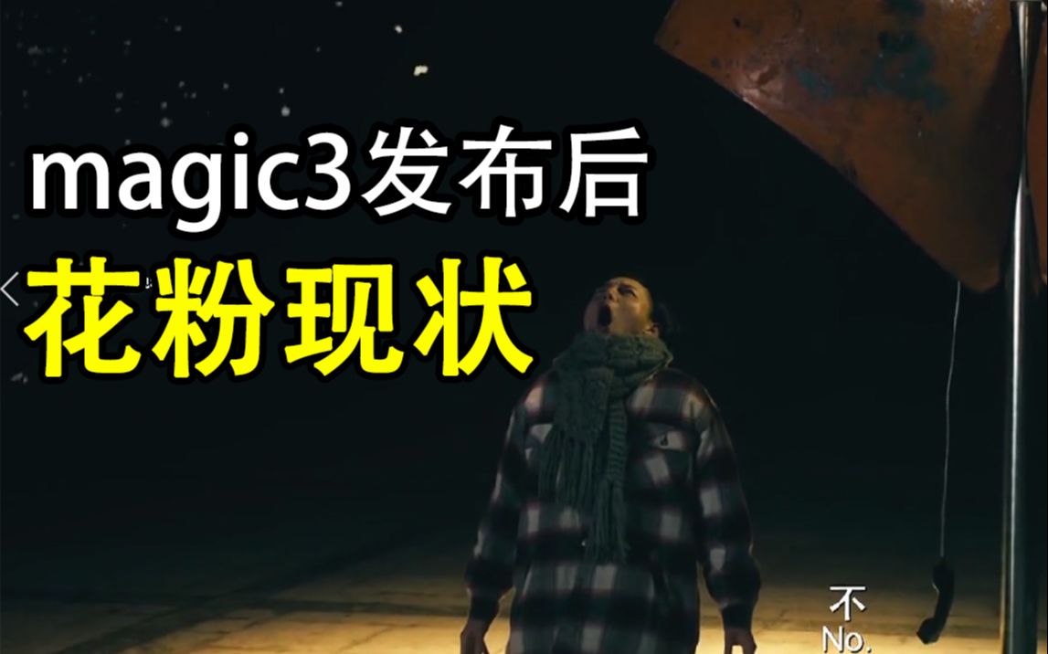 荣耀magic发布后,花粉现状.哔哩哔哩bilibili