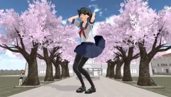 [MMD]  Model Test 樱花下的达拉达拉达拉啦啦【病娇模拟器】
